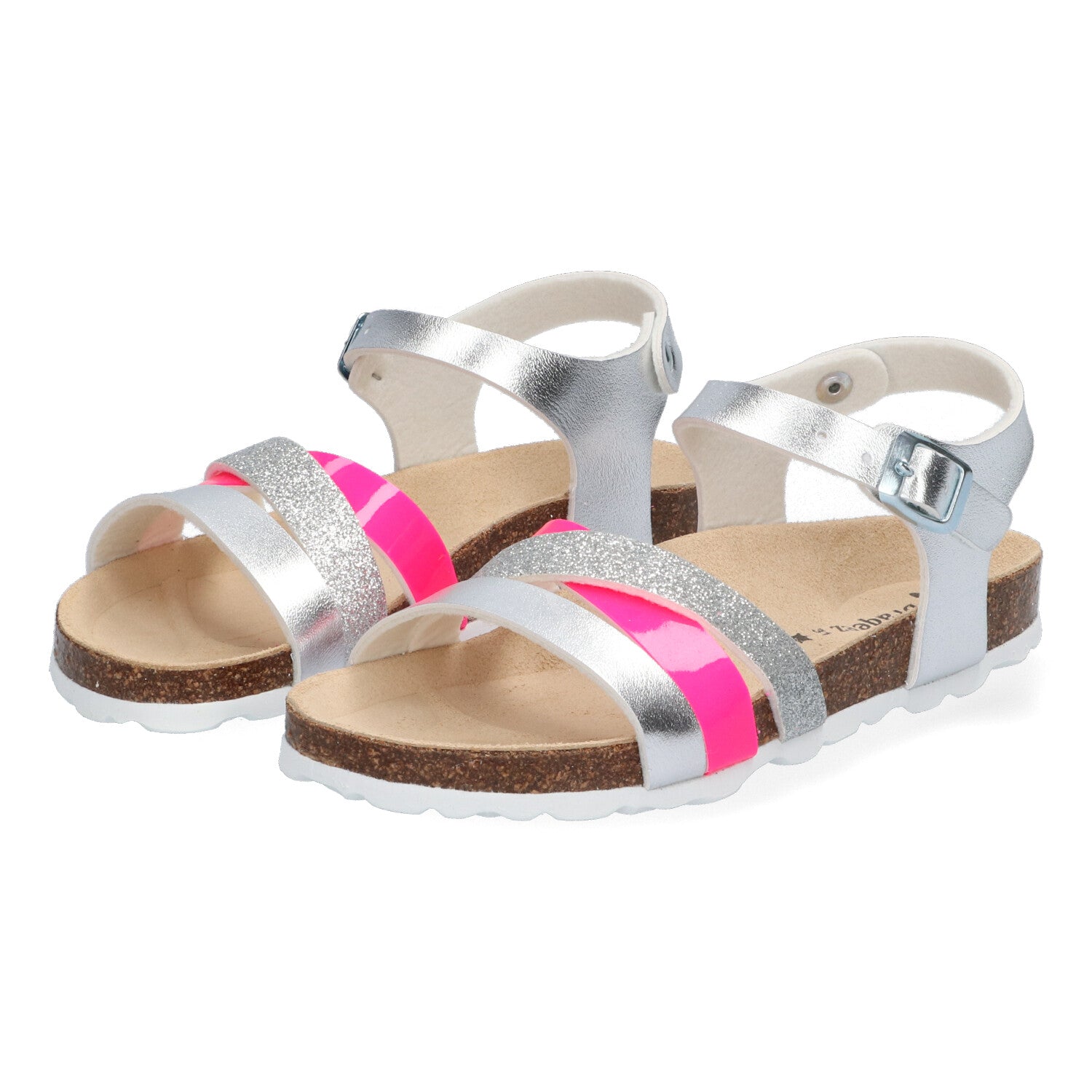Sandalen Braqeez Saar Spain - Zilver Roze