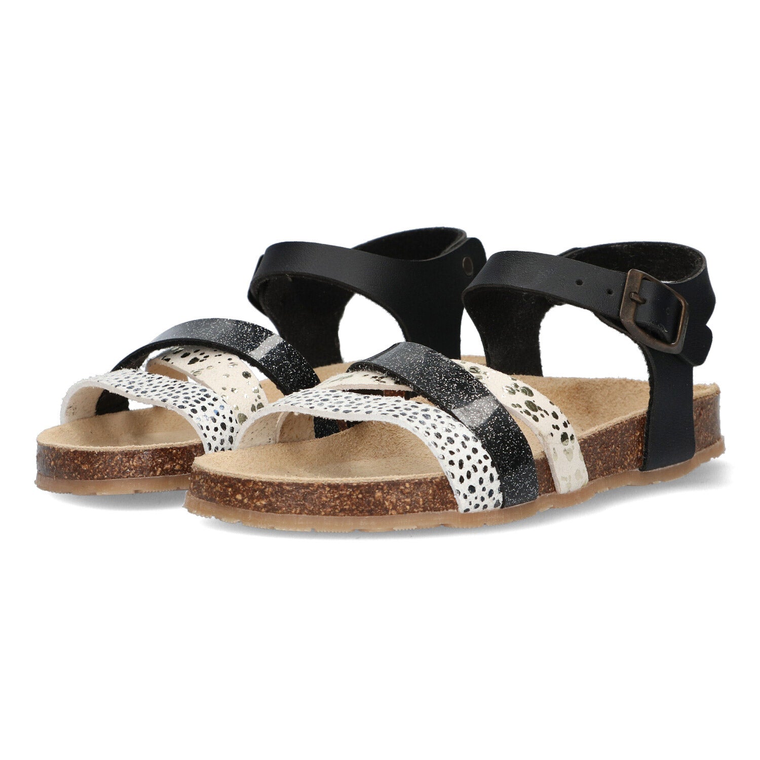 Sandalen Braqeez Saar Spain - Zwart Print