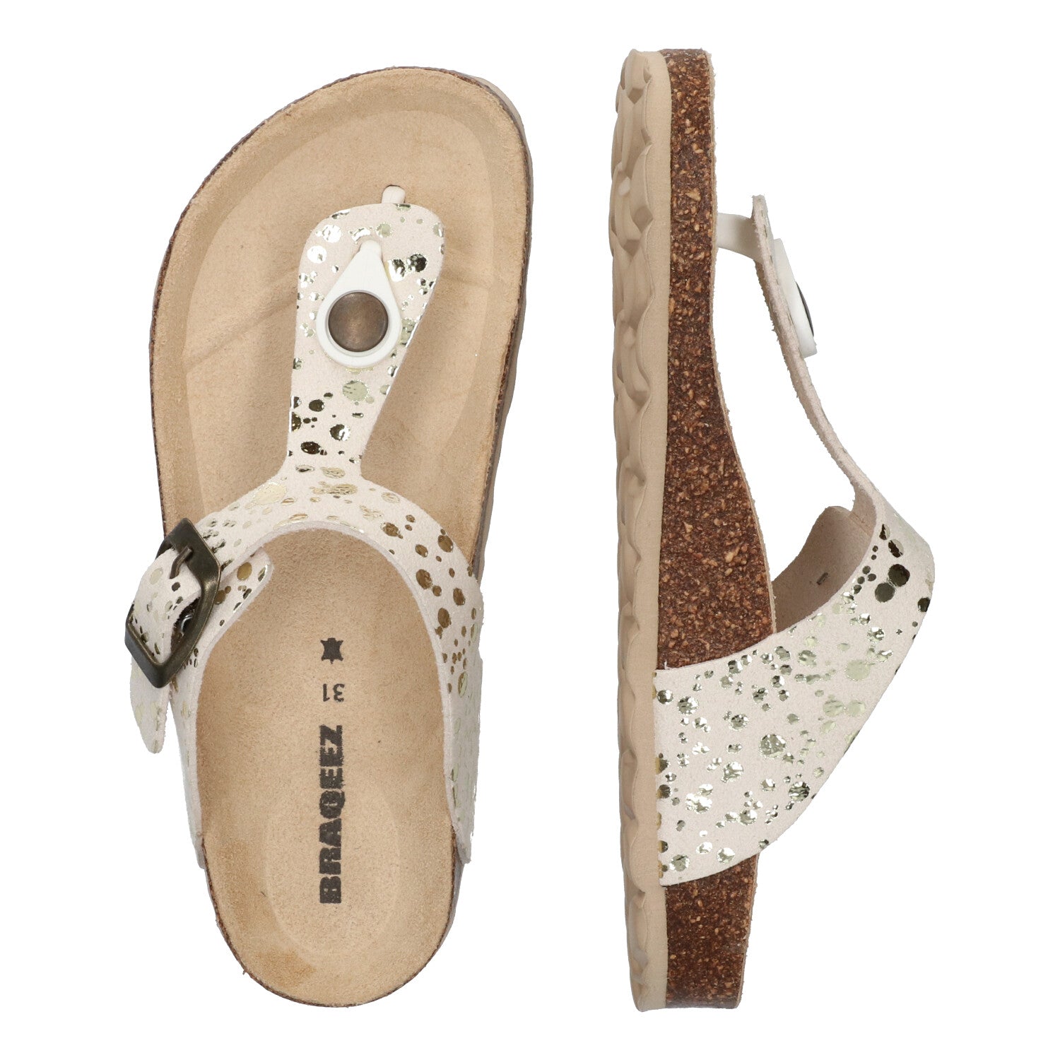 Slippers Braqeez Sunny Spain - Wit