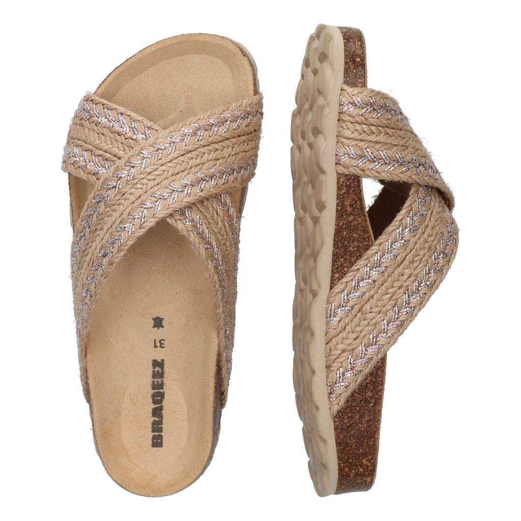 Slippers Braqeez Sandra Spain - Beige