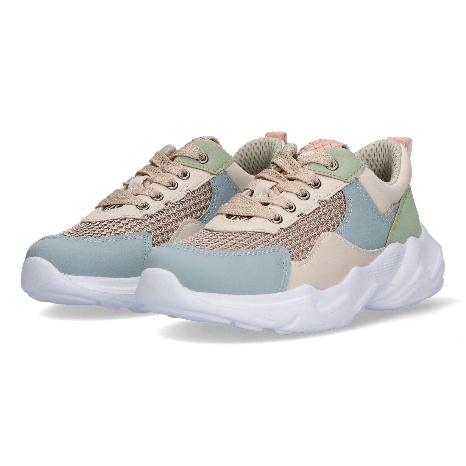 Lage Sneakers Braqeez Neel - Blauw Beige
