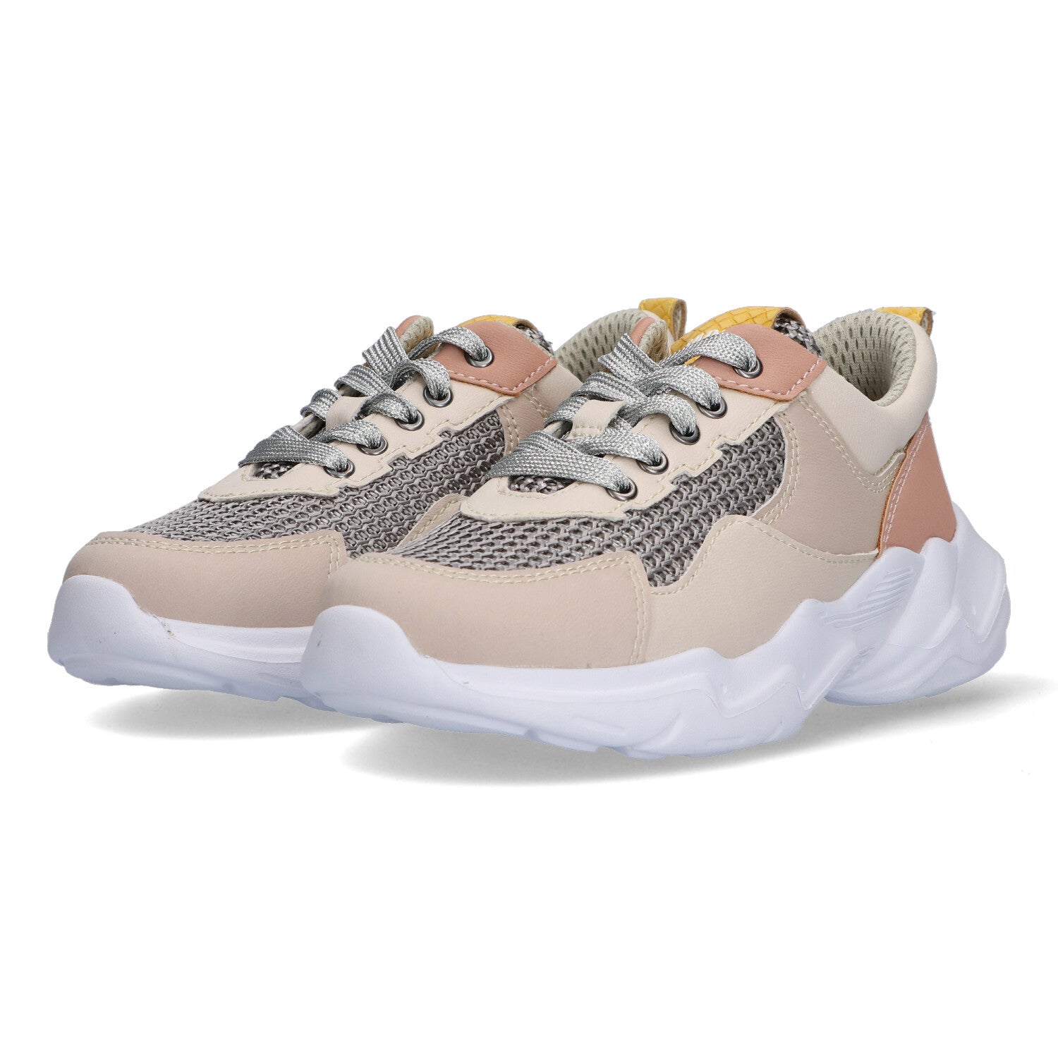 Lage Sneakers Braqeez Neel - Beige Roze