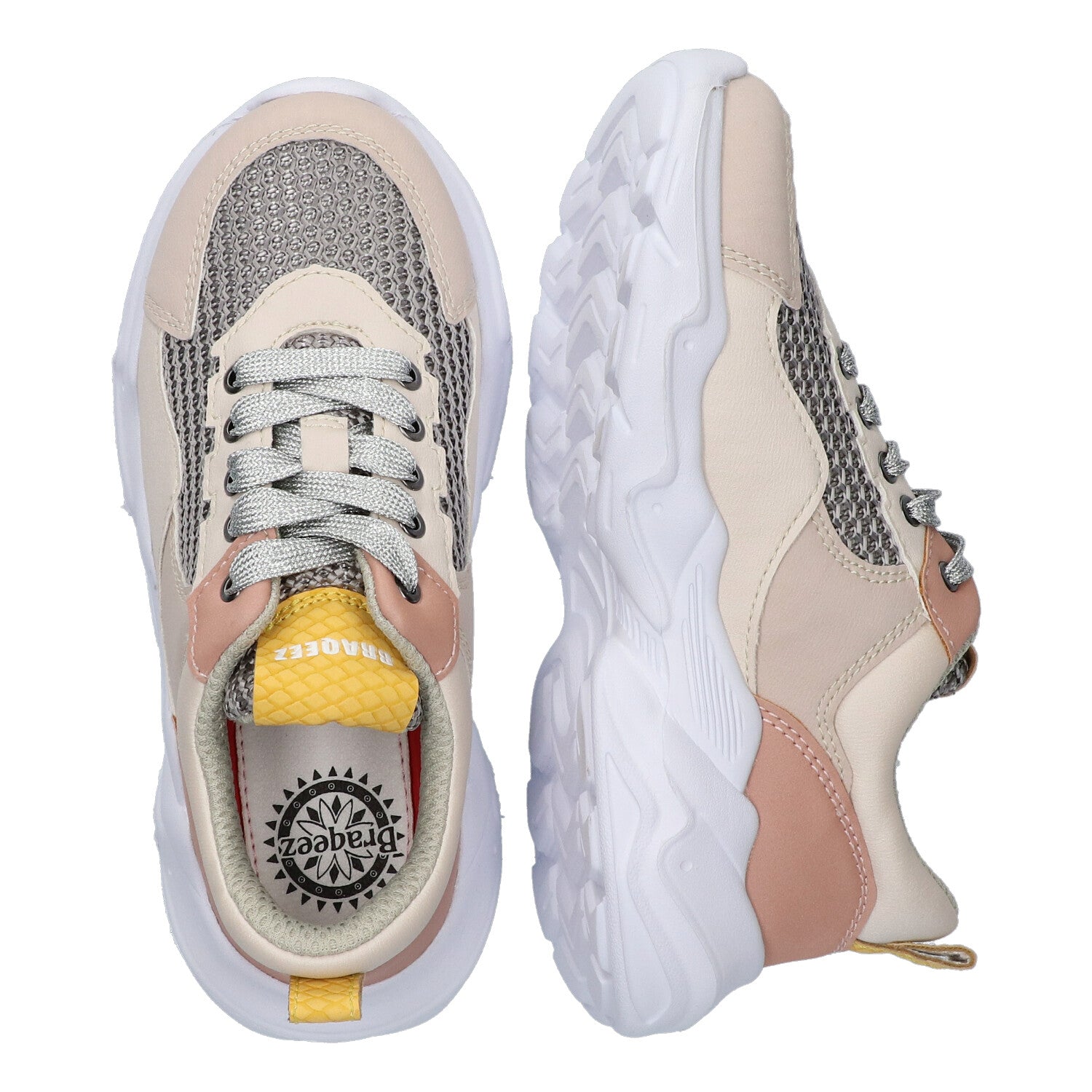 Lage Sneakers Braqeez Neel - Beige Roze