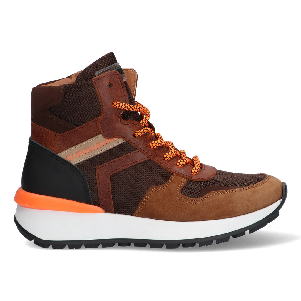 Hoge Sneakers Braqeez Victor Vienna - Cognac