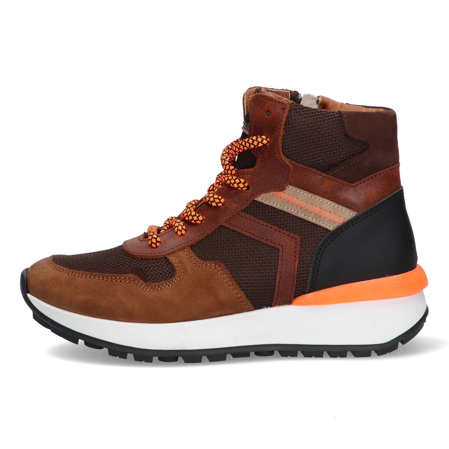 Hoge Sneakers Braqeez Victor Vienna - Cognac