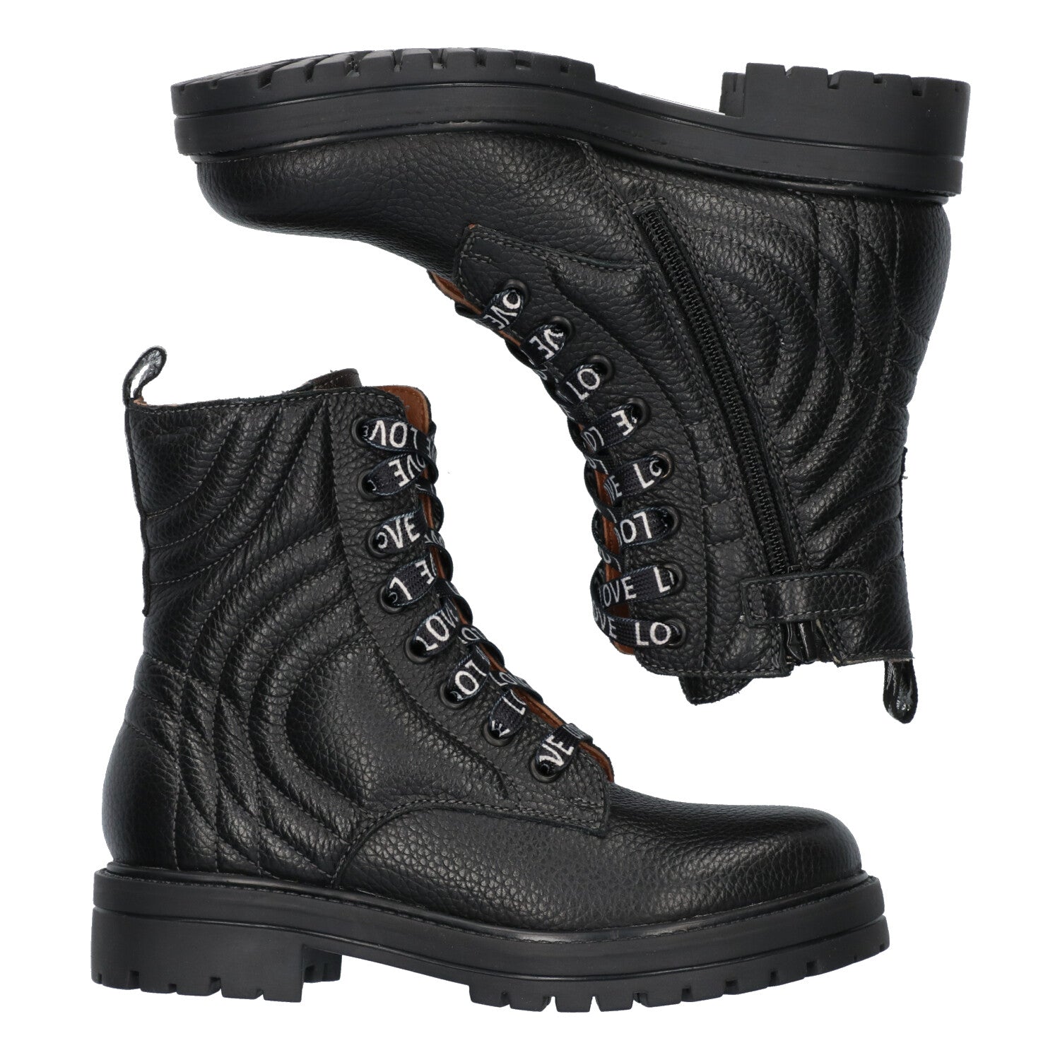 Veterboots Braqeez Ginger Gabri - Zwart