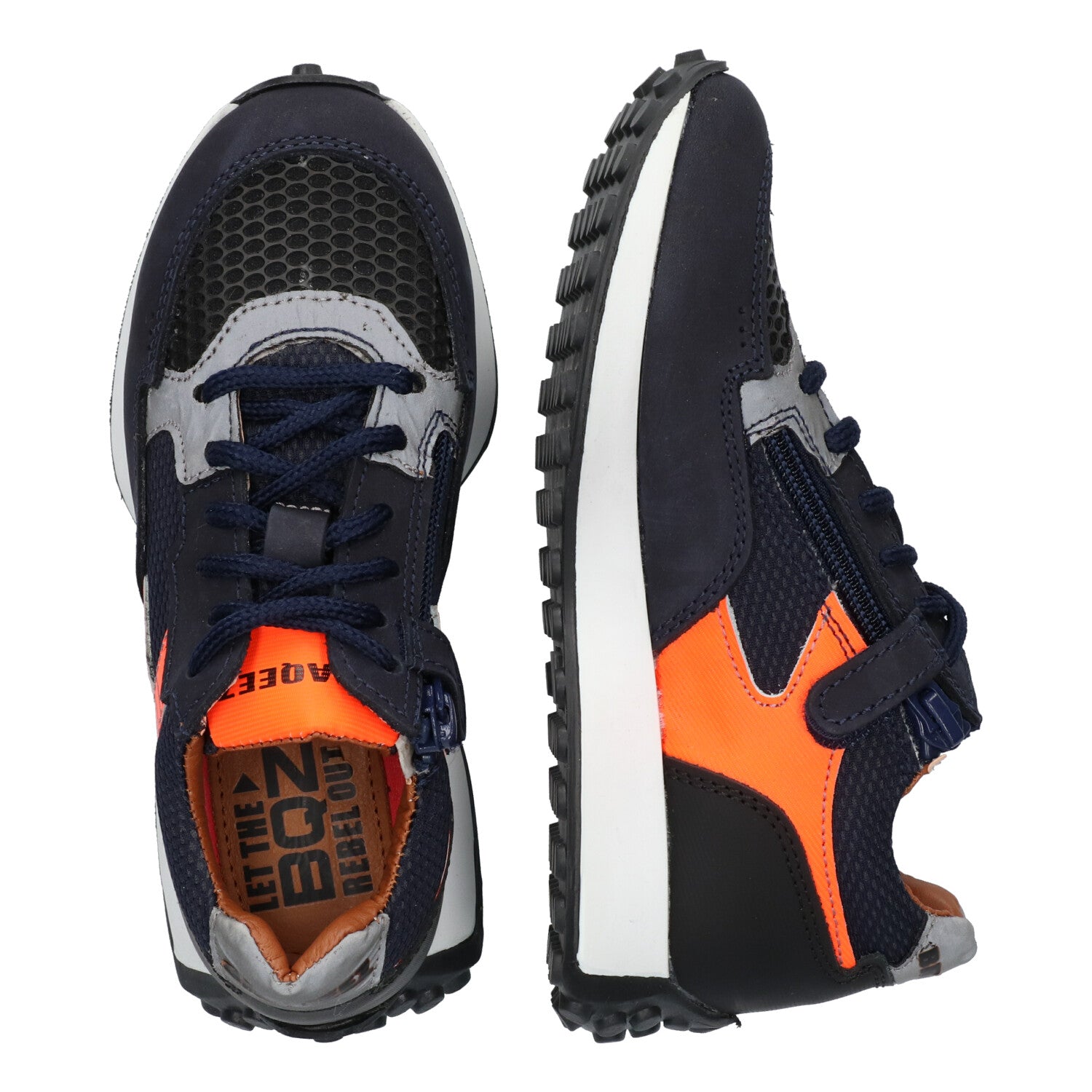 Lage Sneakers Braqeez Pelle Porto - Donkerblauw