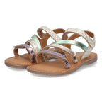 Sandalen Braqeez Cassy Call - Beige Groen Paars