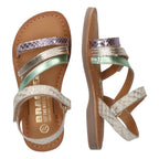Sandalen Braqeez Cassy Call - Beige Groen Paars