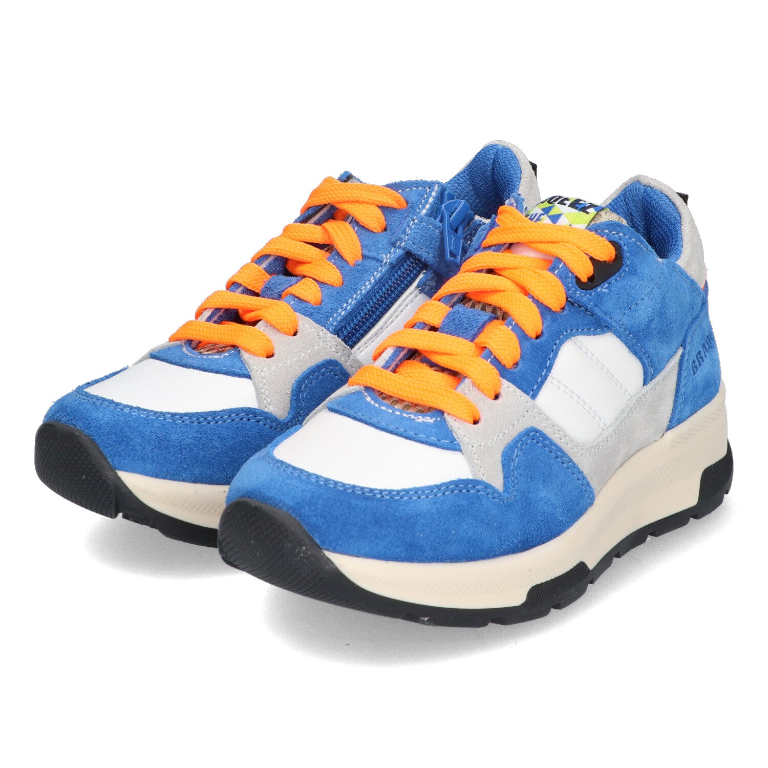 Lage Sneakers Braqeez Fallon Flow - Blauw Oranje