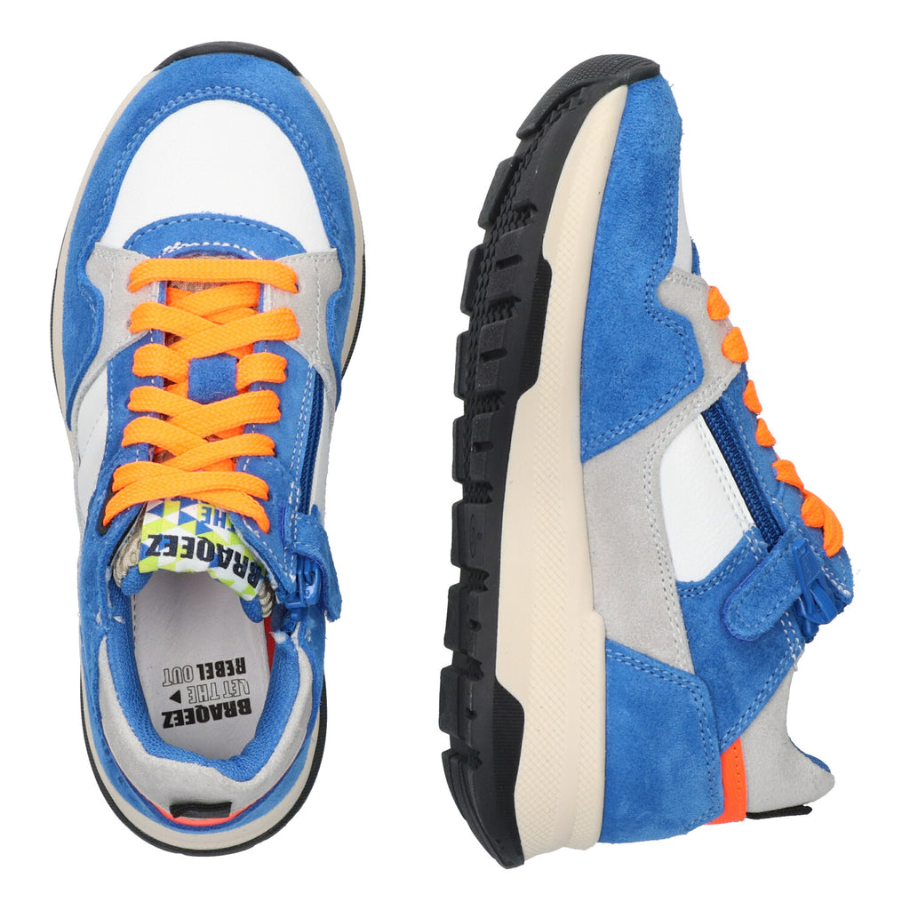 Lage Sneakers Braqeez Fallon Flow - Blauw Oranje