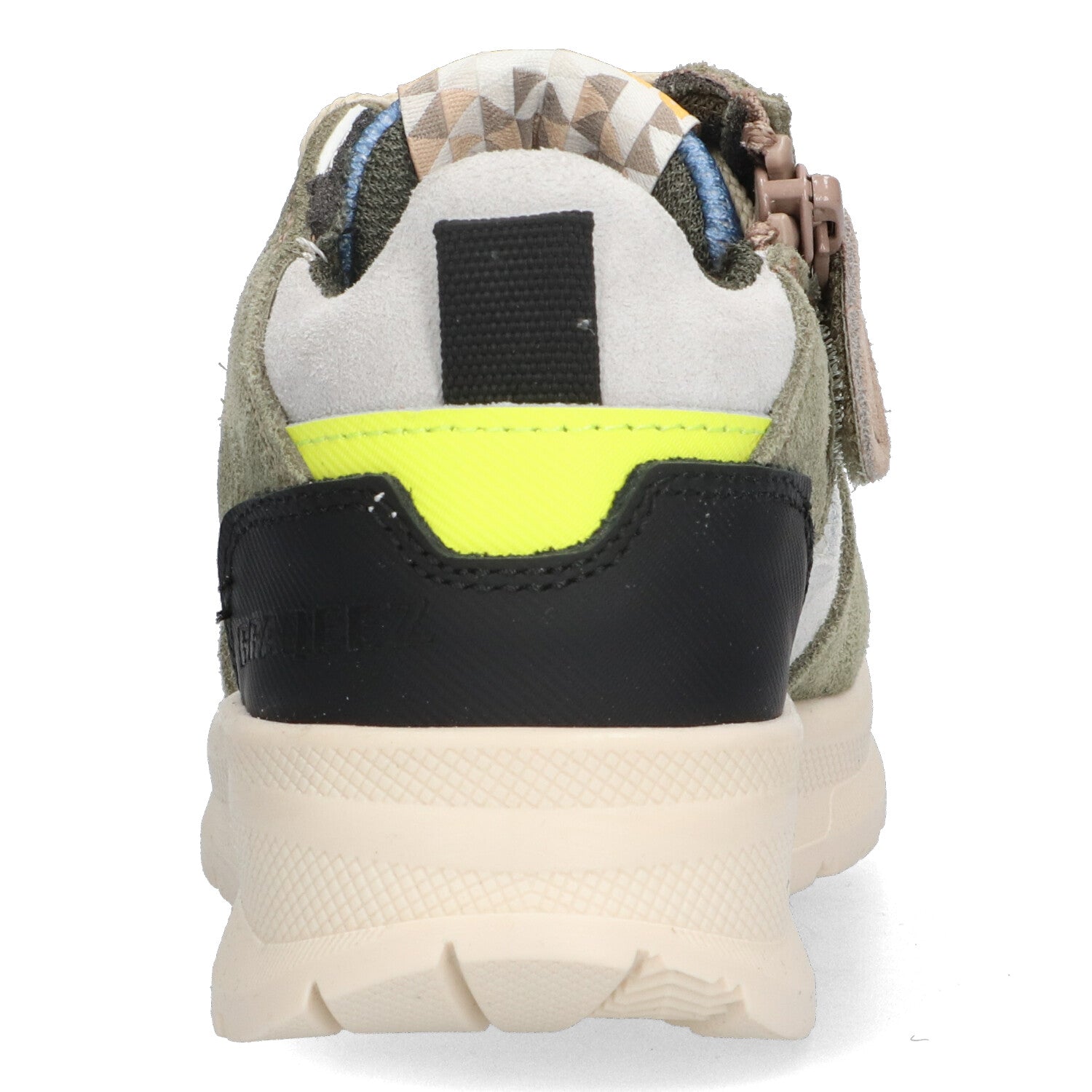 Lage Sneakers Braqeez Fallon Flow - Groen Grijs Wit
