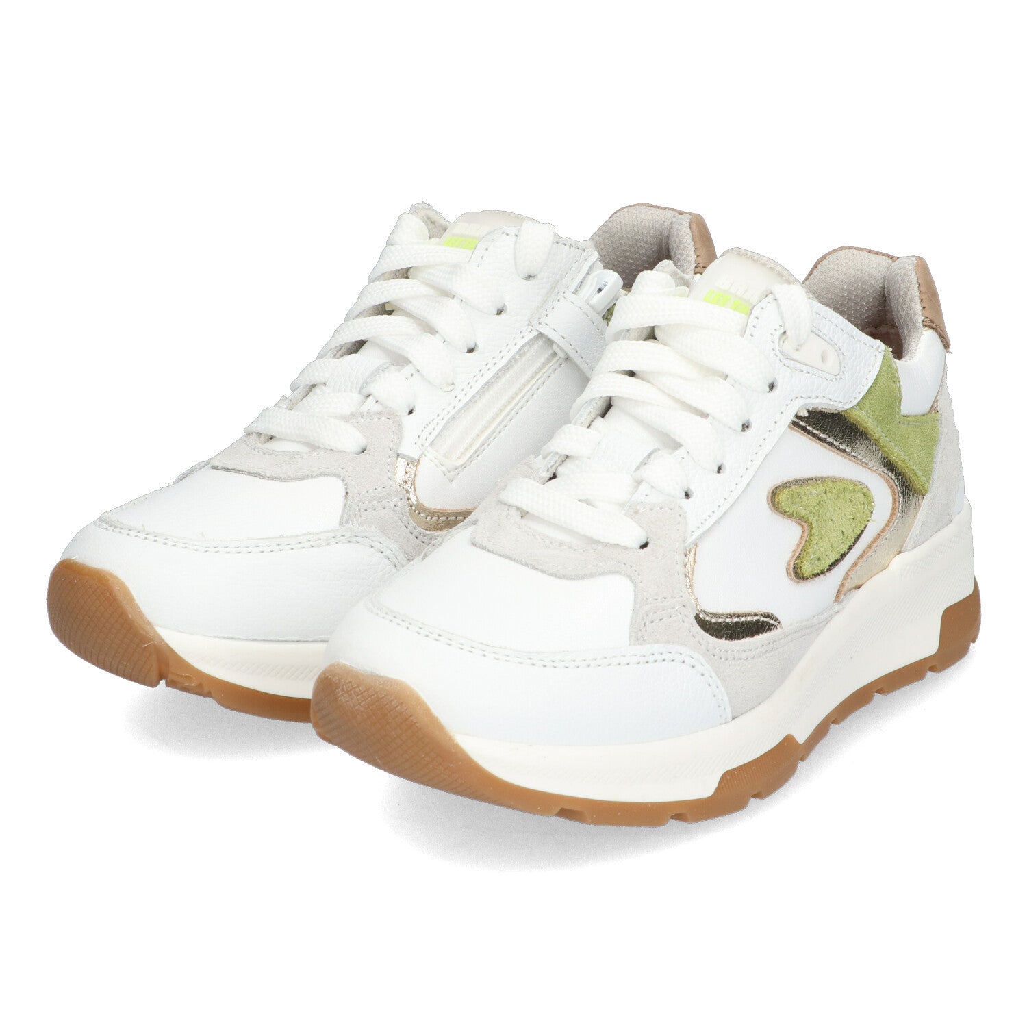 Lage Sneakers Braqeez Fenn Flow - Wit Grijs Groen