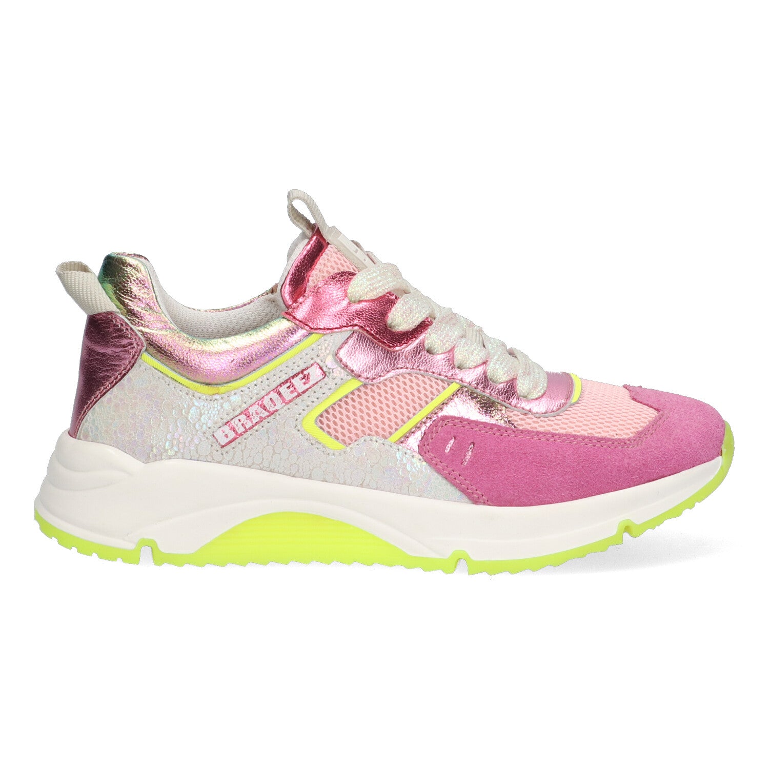 Lage Sneakers Braqeez Francis Flow - Roze Geel Grijs