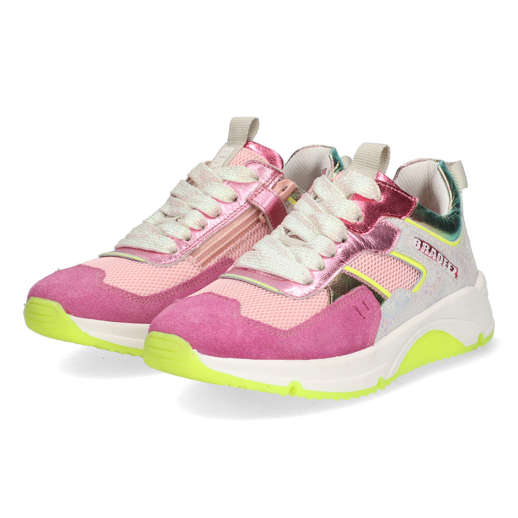 Lage Sneakers Braqeez Francis Flow - Roze Geel Grijs