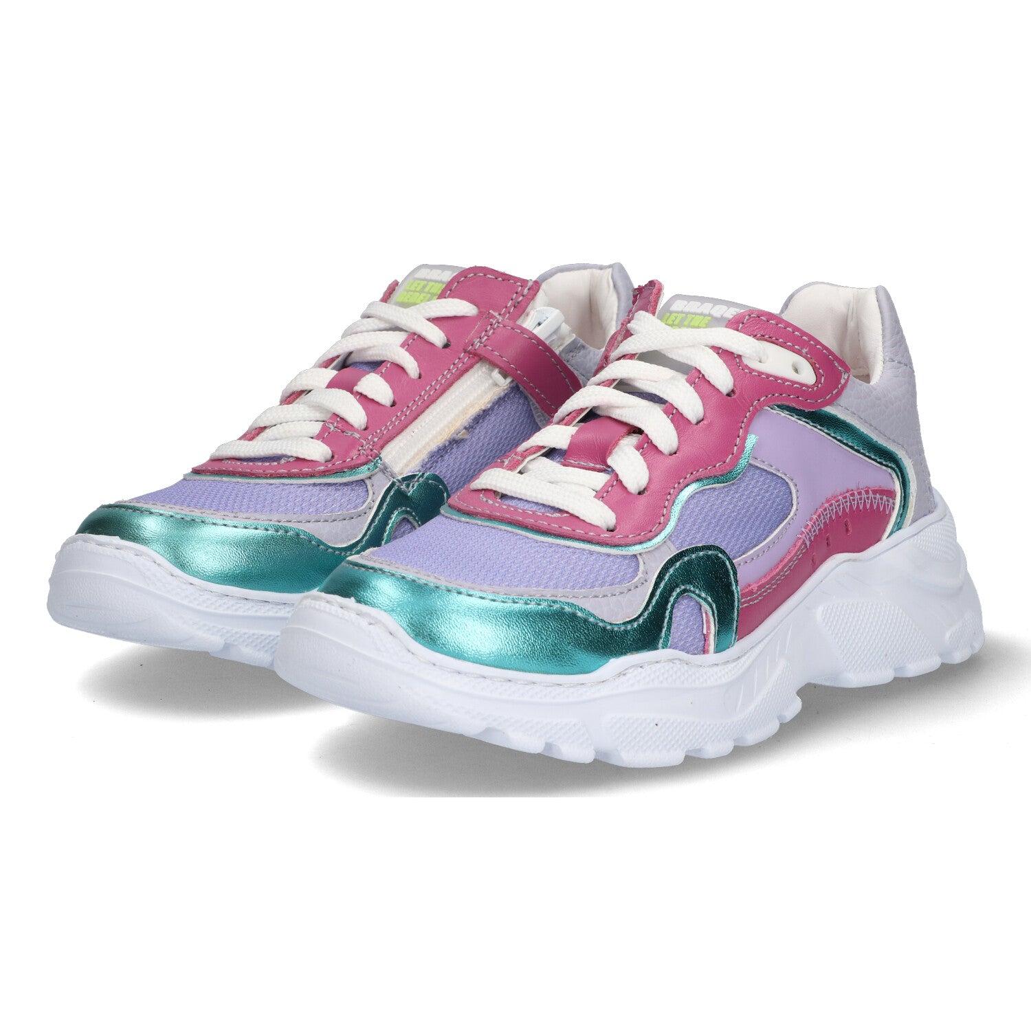 Lage Sneakers Braqeez Rive Run - Paars Roze Blauw