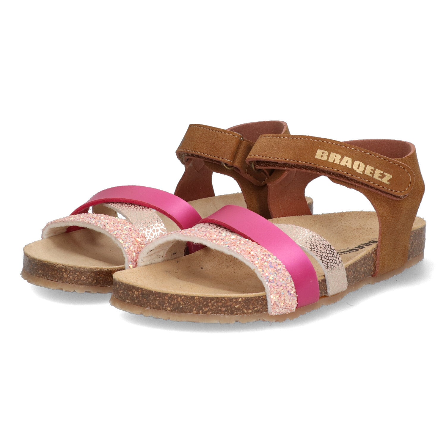 Sandalen Braqeez Sammy Spain - Cognac Roze