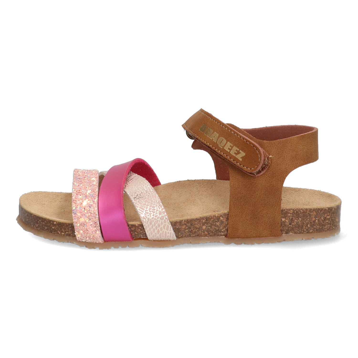 Sandalen Braqeez Sammy Spain - Cognac Roze