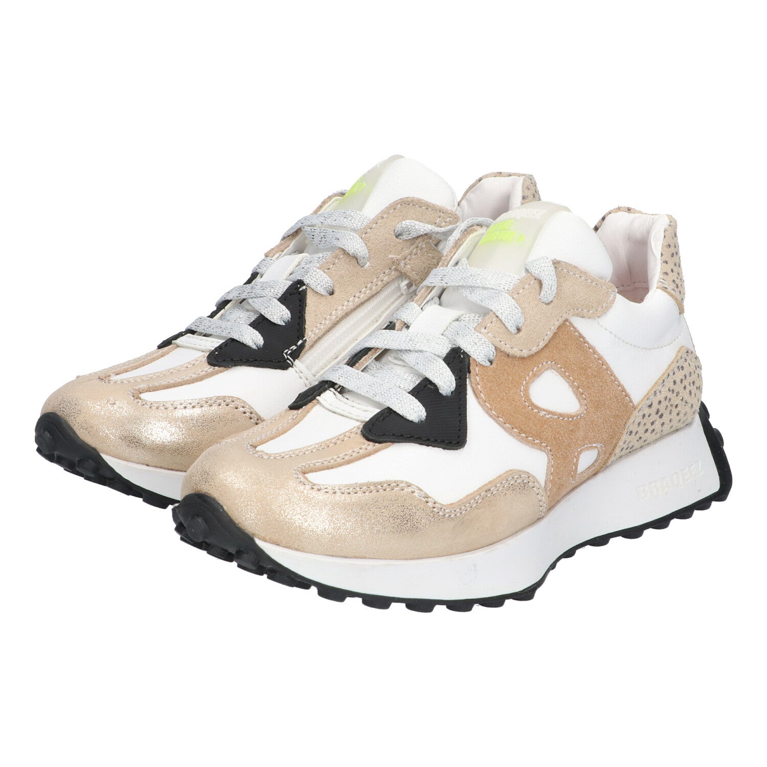 Lage Sneakers Braqeez Gaby Grip - Offwhite Print