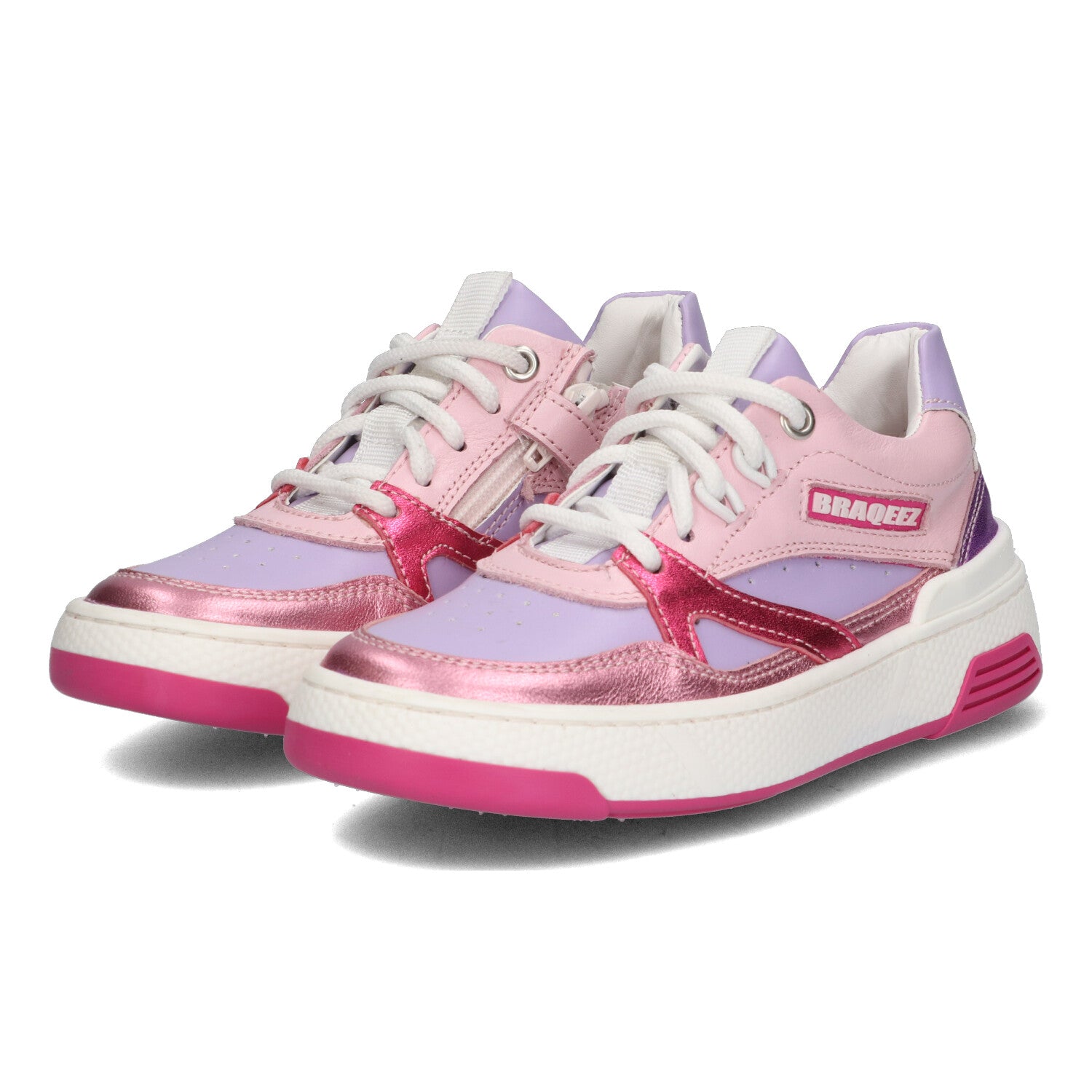 Lage Sneakers Braqeez Rai Rebel - Roze Paars
