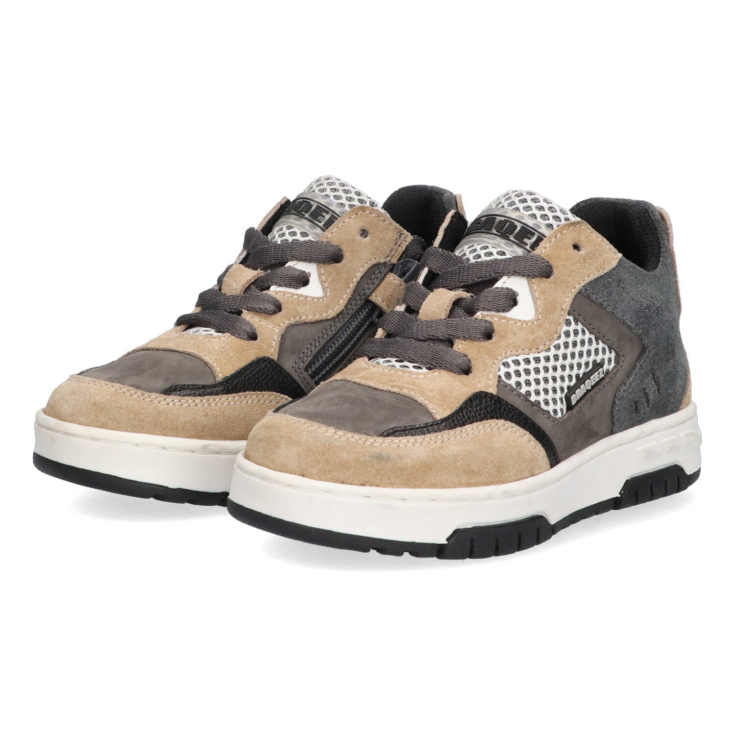 Lage Sneakers Braqeez Ciro Chicago - Grijs Beige
