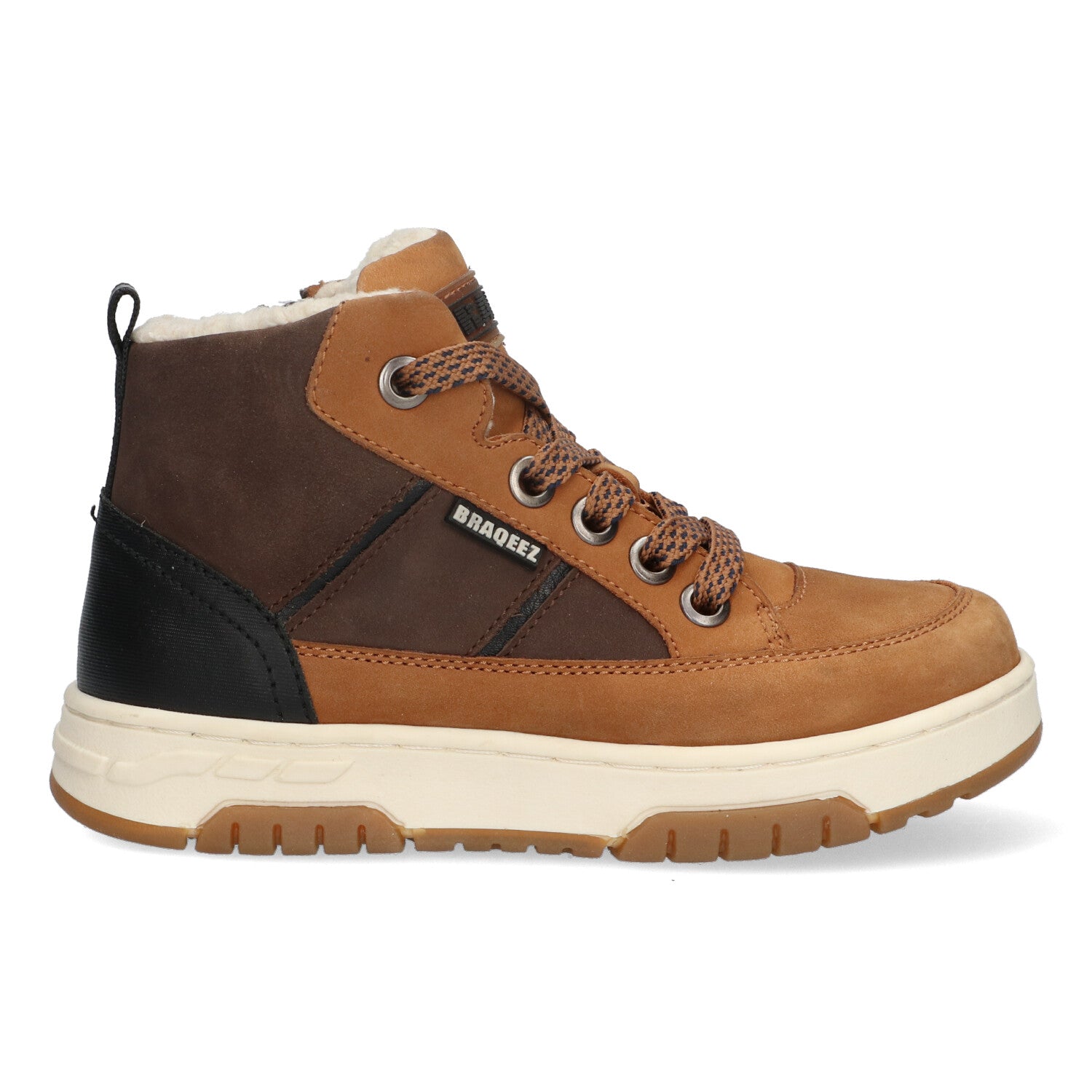 Hoge Sneakers Braqeez Chiel Chicago - Bruin