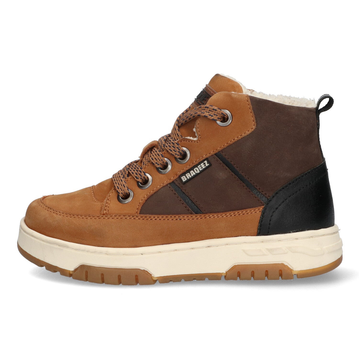 Hoge Sneakers Braqeez Chiel Chicago - Bruin