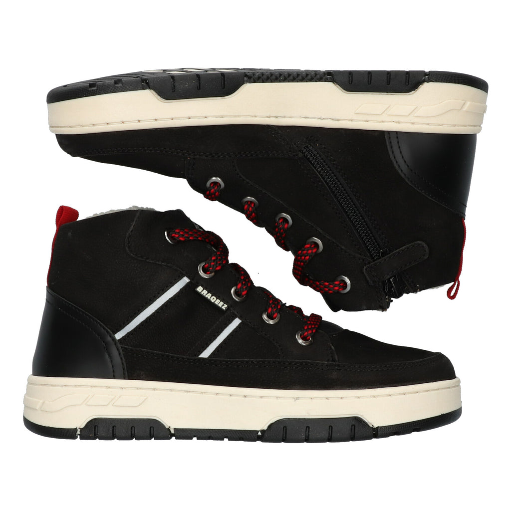 Hoge Sneakers Braqeez Chiel Chicago - Zwart