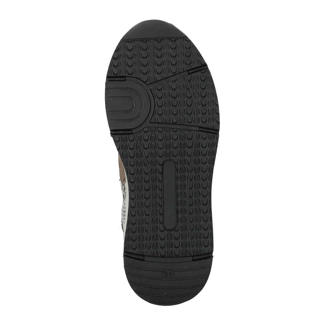 Hoge Sneakers Braqeez Fabio Flow - Taupe Zwart Rood