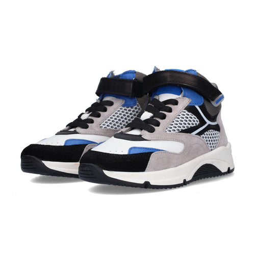Hoge Sneakers Braqeez Fabio Flow - Grijs Blauw Zwart