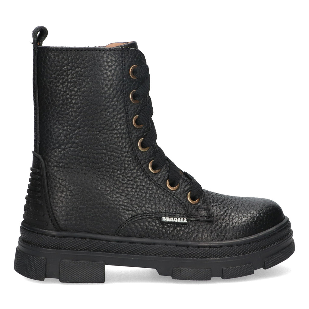 Veterboots Braqeez Giselle Grip - Zwart