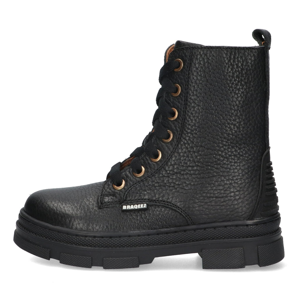 Veterboots Braqeez Giselle Grip - Zwart