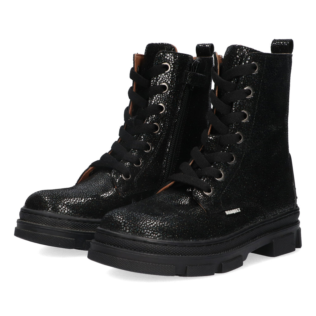 Veterboots Braqeez Giselle Grip - Zwart