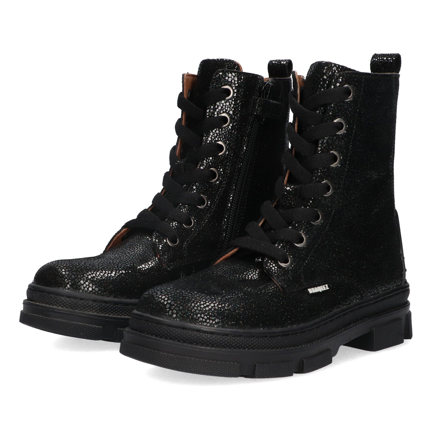 Veterboots Braqeez Giselle Grip - Zwart