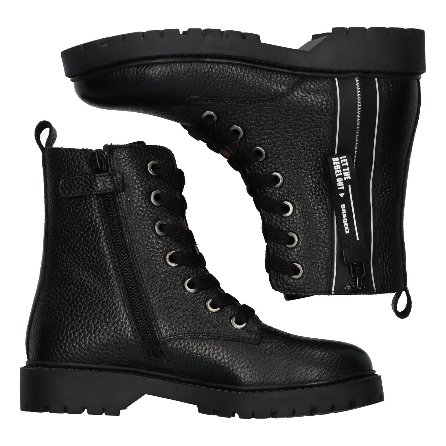 Biker Boots Braqeez Belle Boot - Zwart