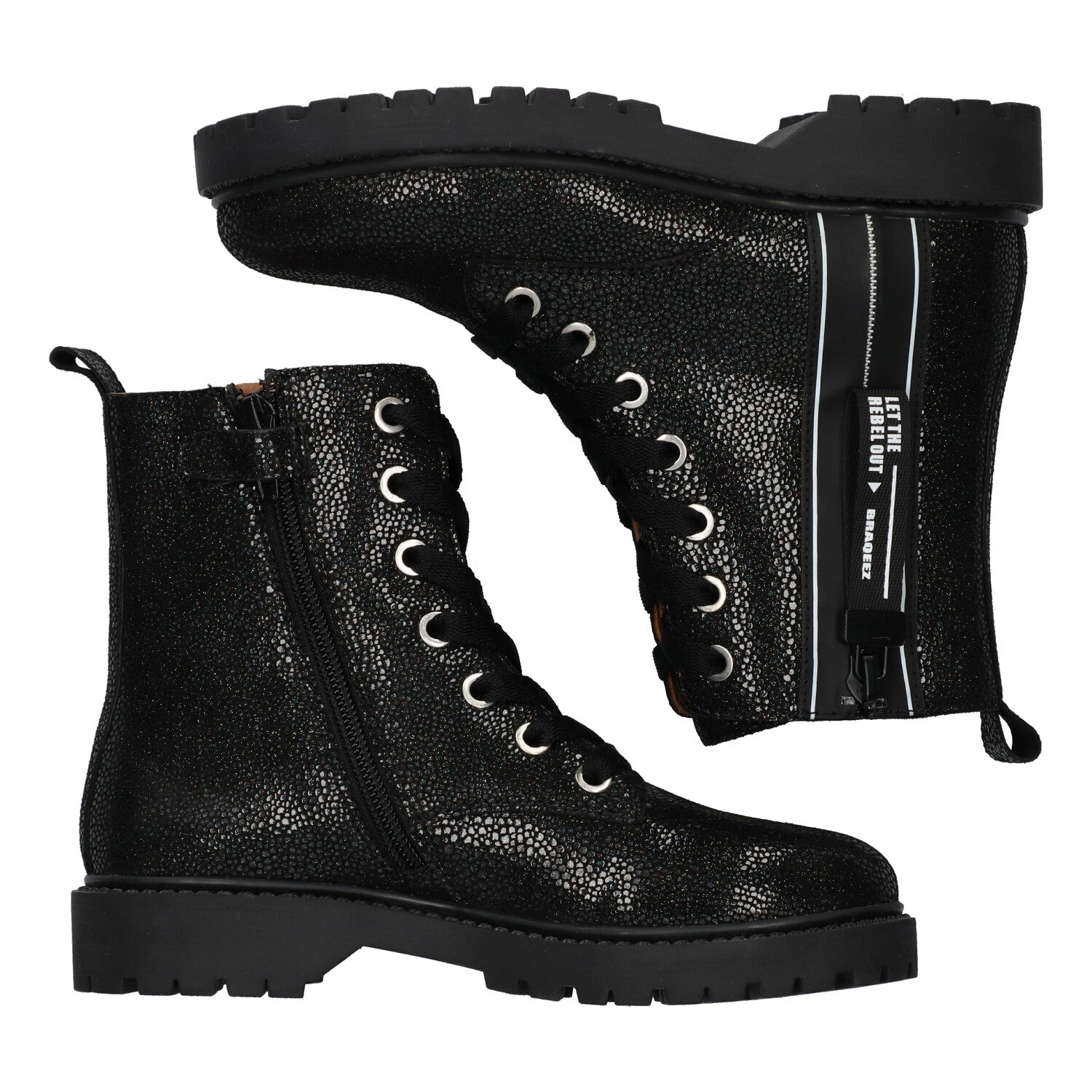 Biker Boots Braqeez Belle Boot - Zwart