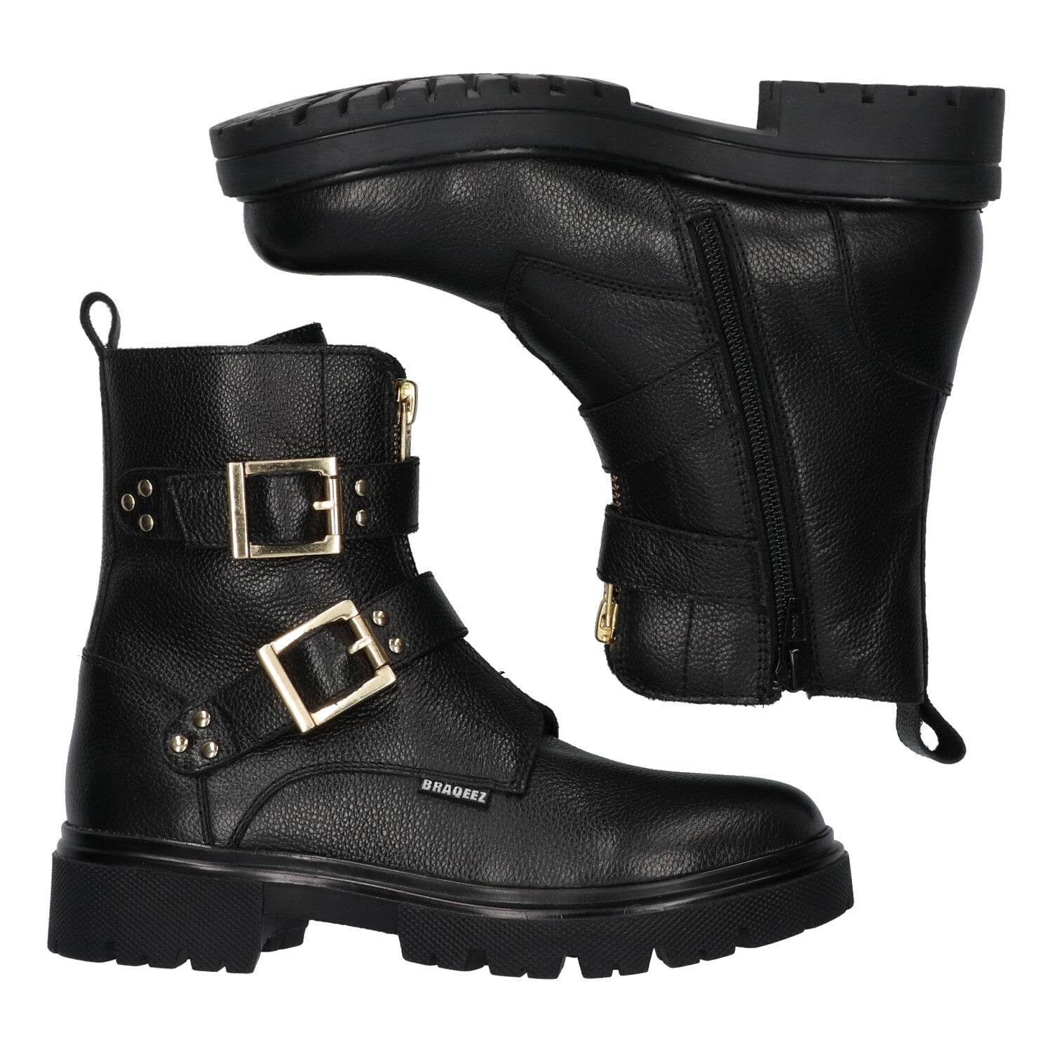 Biker Boots Braqeez Mila Moxie - Zwart