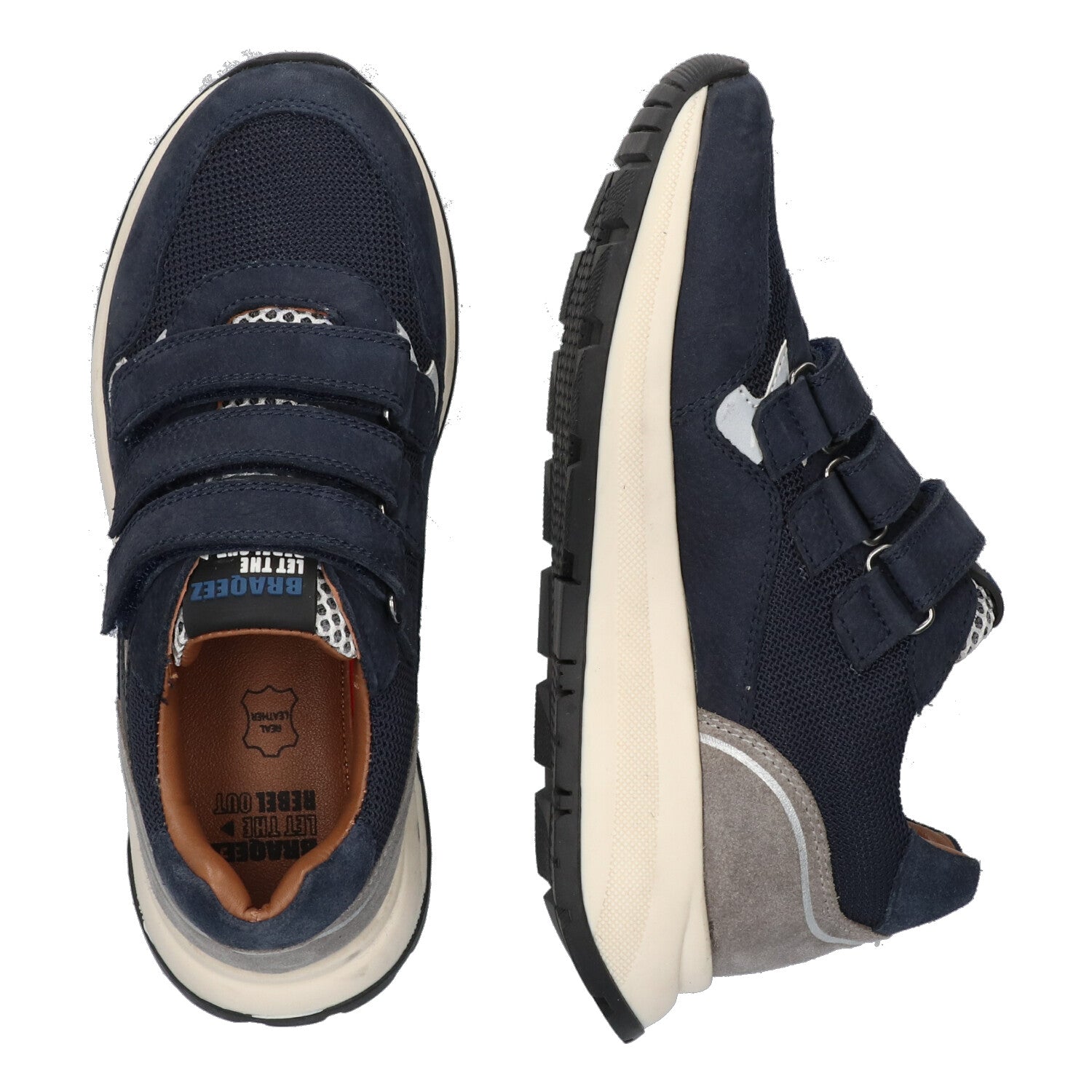 Lage Sneakers Braqeez Fygo Flash - Blauw Grijs