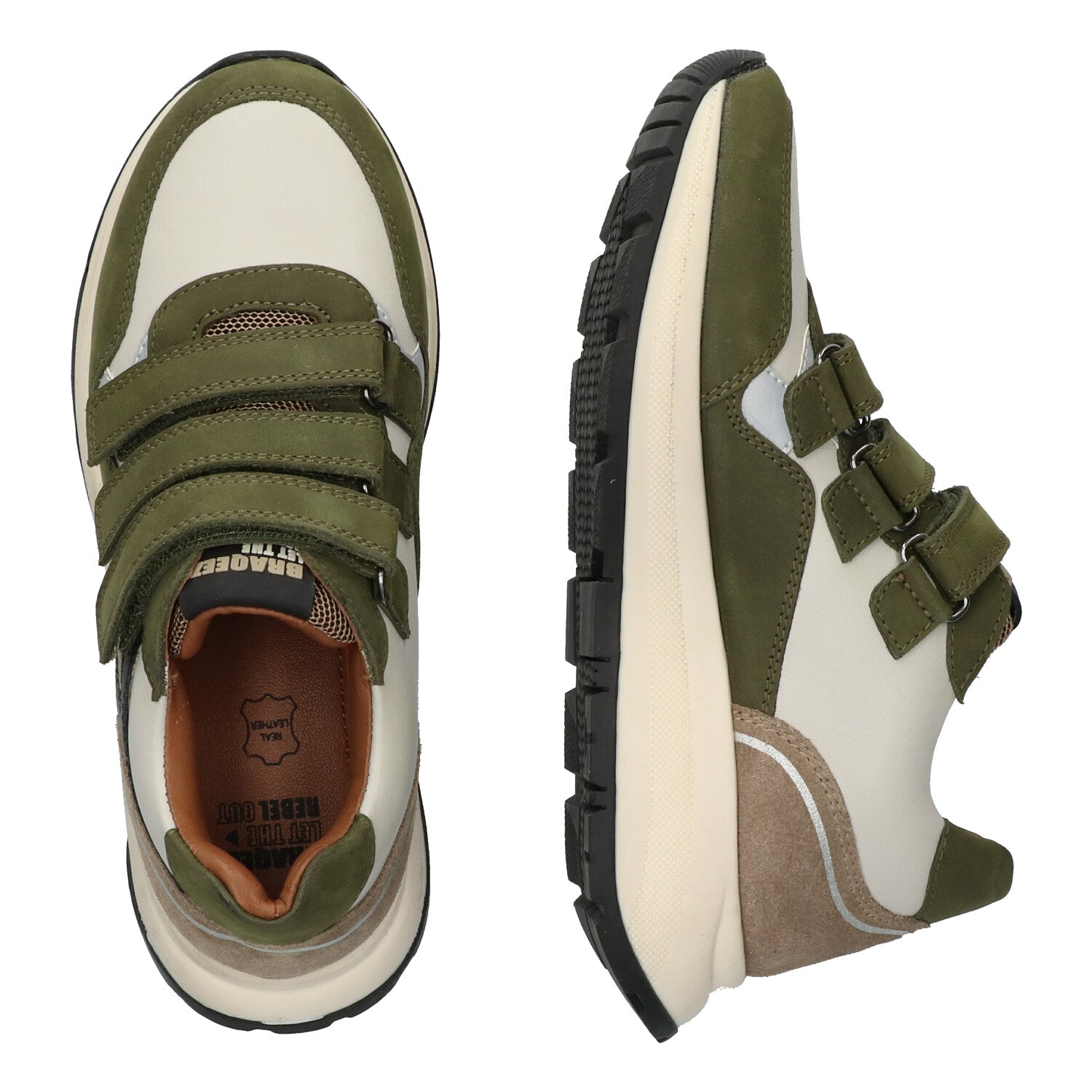 Lage Sneakers Braqeez Fygo Flash - Groen Grijs