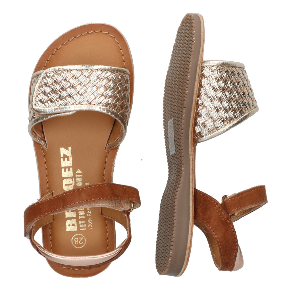 Platte sandalen Braqeez Cally Call - Cognac