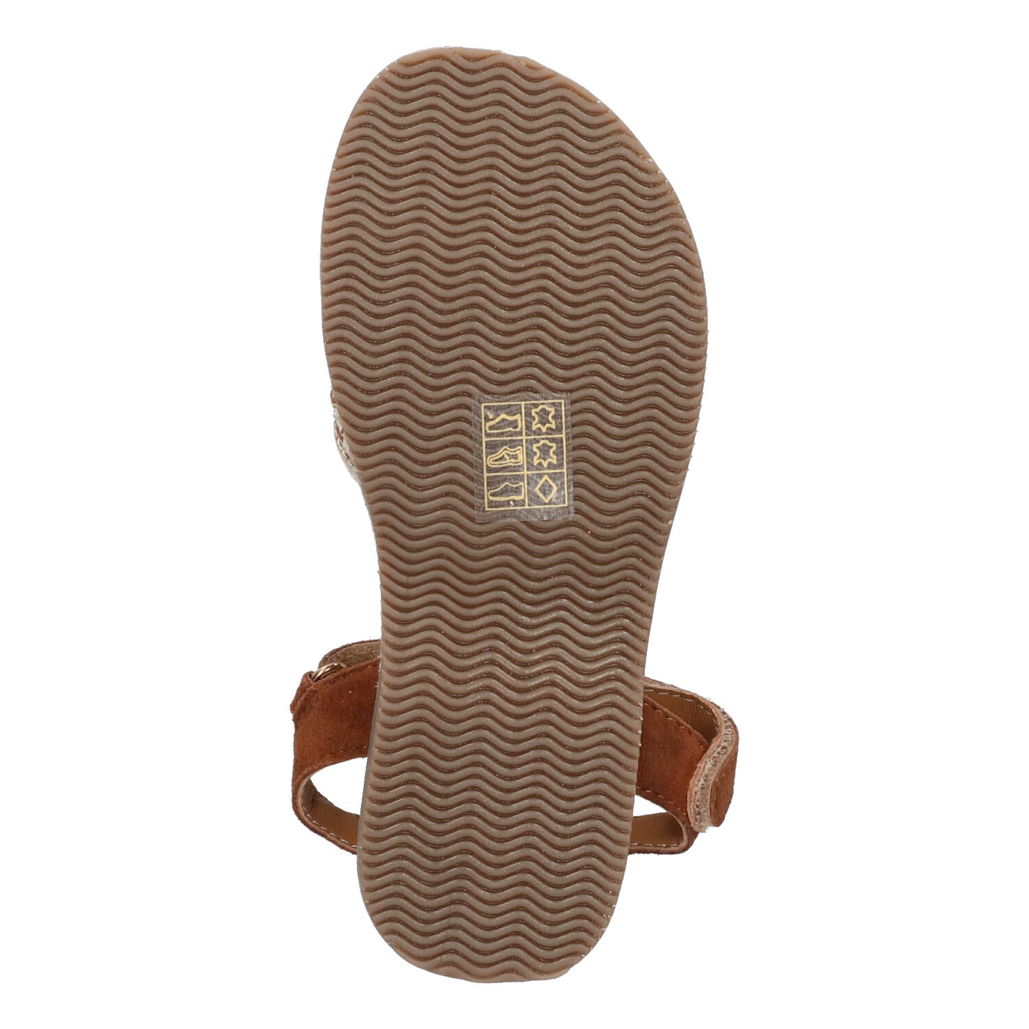 Platte sandalen Braqeez Cally Call - Cognac