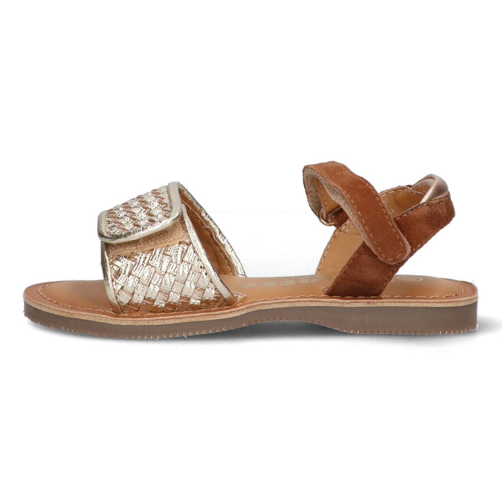 Platte sandalen Braqeez Cally Call - Cognac