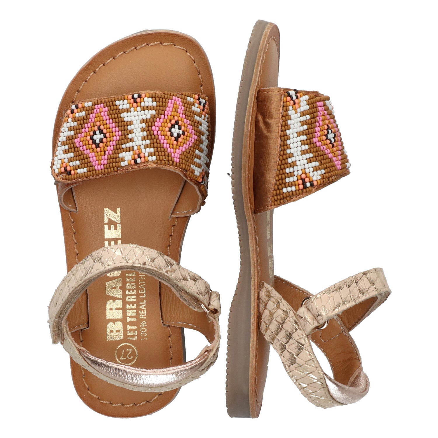 Platte sandalen Braqeez Cally Call - Roze