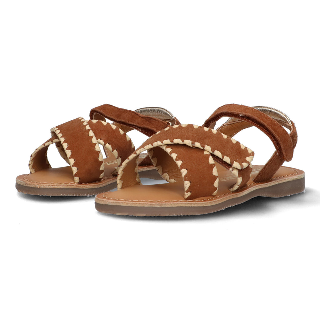 Platte sandalen Braqeez Celsey Call - Cognac