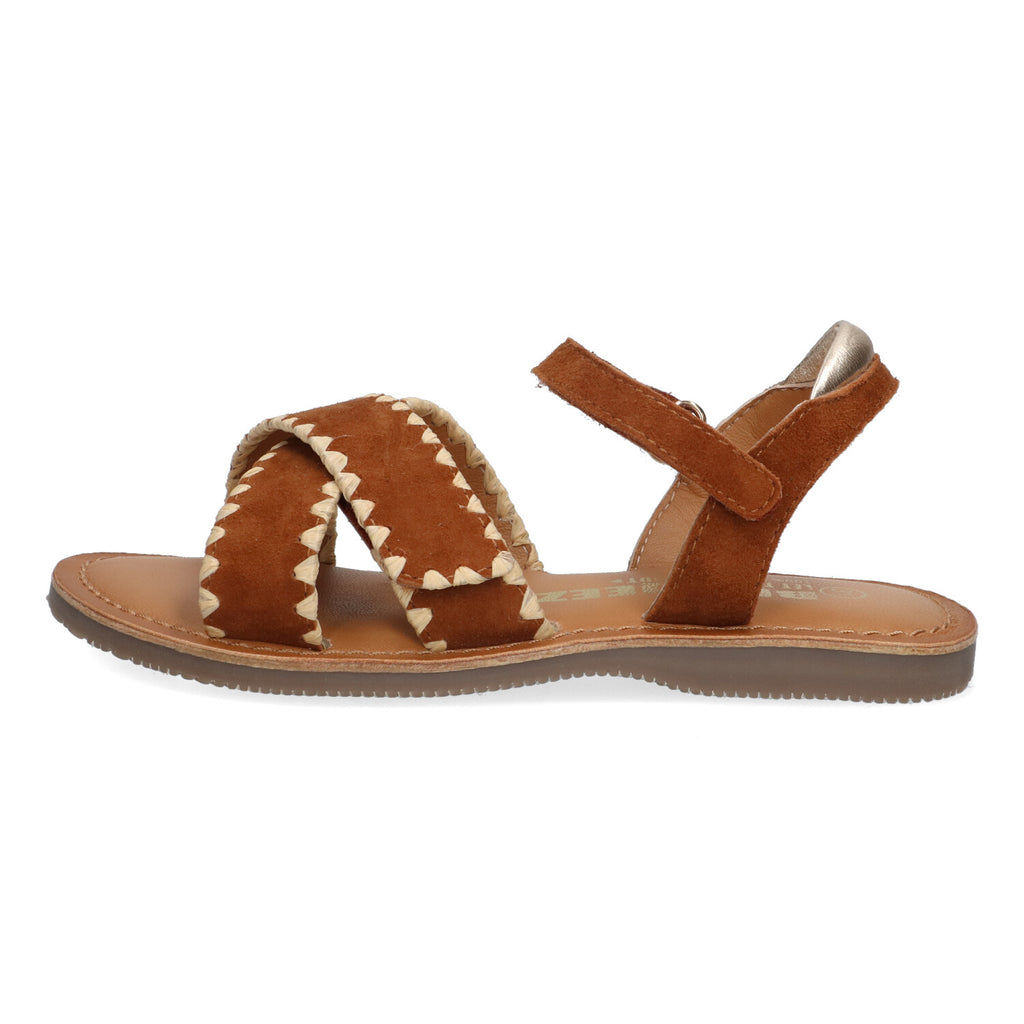 Platte sandalen Braqeez Celsey Call - Cognac