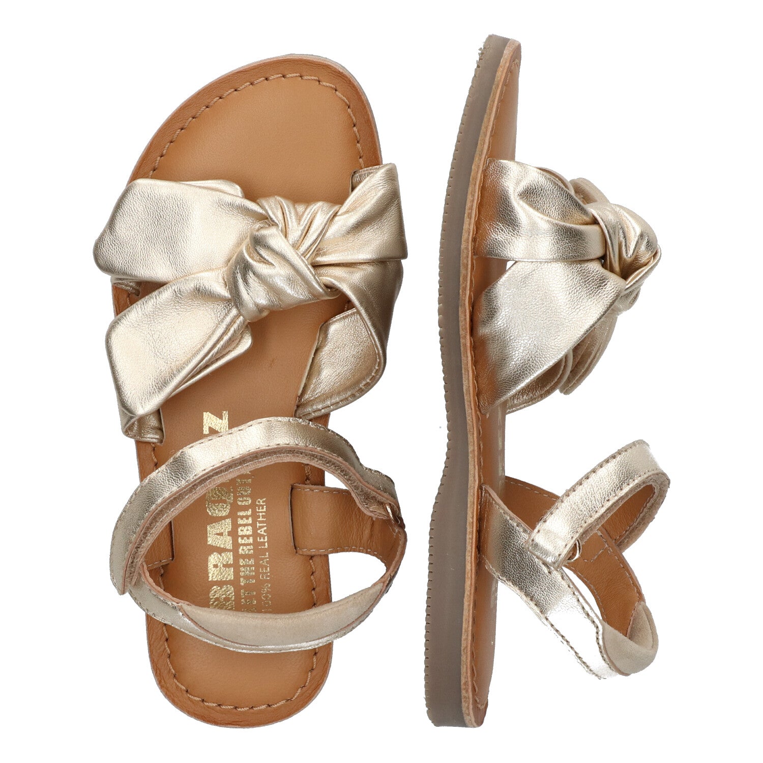Platte sandalen Braqeez Sam Sun - Goud