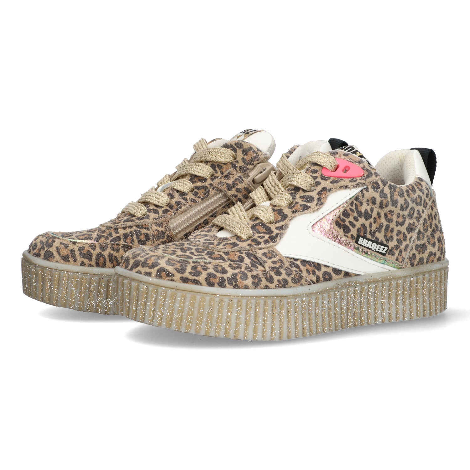 Lage Sneakers Braqeez Puk Paris - Cognac