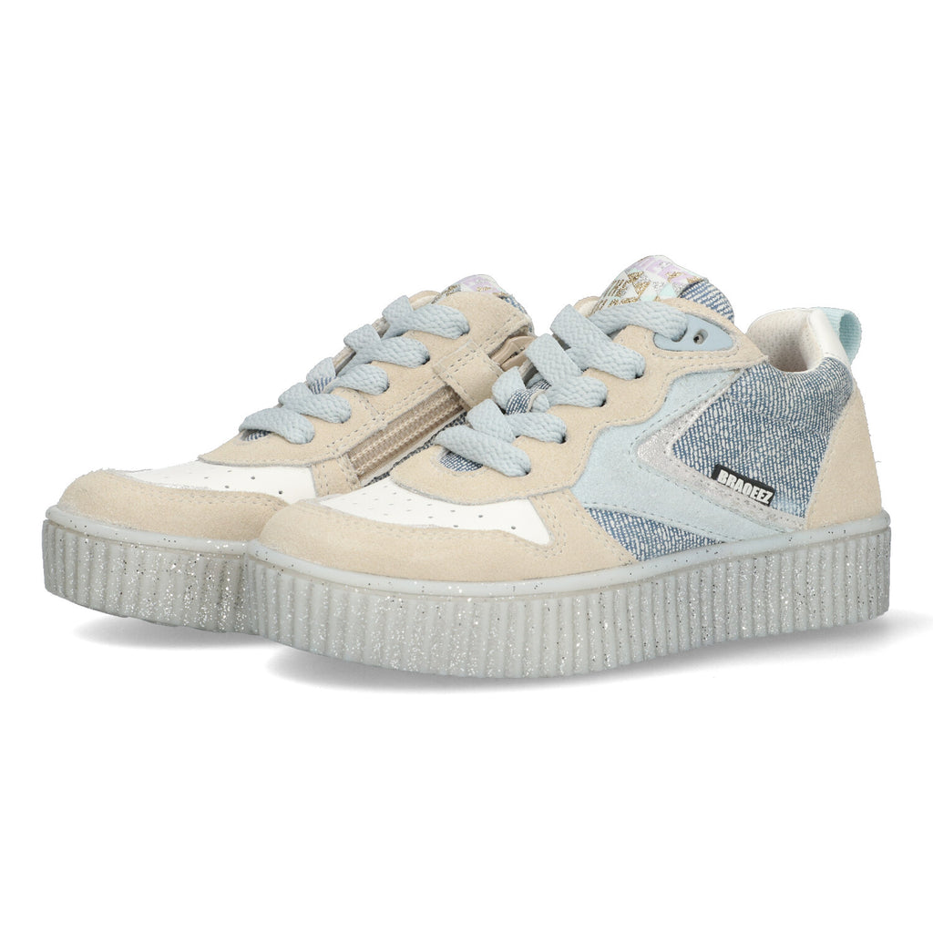 Lage Sneakers Braqeez Puk Paris - Blauw
