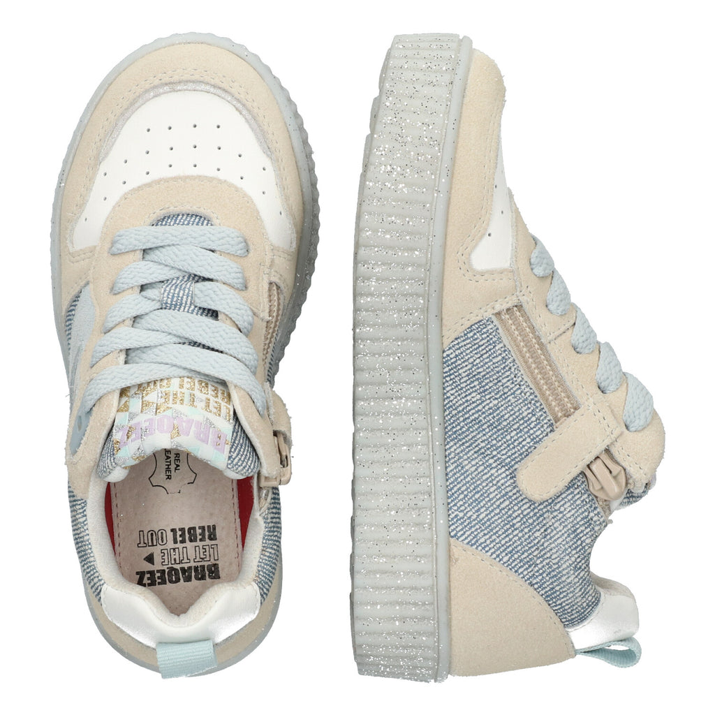 Lage Sneakers Braqeez Puk Paris - Blauw
