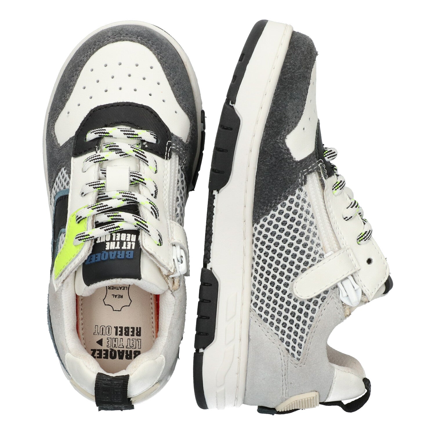Lage Sneakers Braqeez Cole Chicago - Grijs